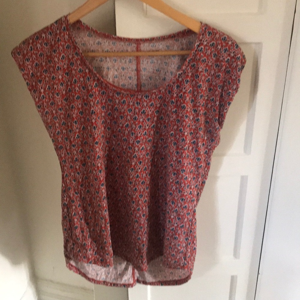 LOFT patterned short sleeve shirt